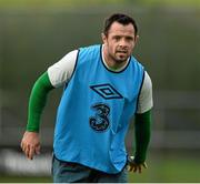 9 October 2013; Republic of Ireland's Andy Reid during squad training ahead of their 2014 FIFA World Cup Qualifier, Group C, game against Germany on Friday. Republic of Ireland Squad Training, Gannon Park, Malahide, Co. Dublin. Picture credit: David Maher / SPORTSFILE