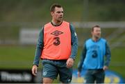 9 October 2013; Republic of Ireland's Darron Gibson during squad training ahead of their 2014 FIFA World Cup Qualifier, Group C, game against Germany on Friday. Republic of Ireland Squad Training, Gannon Park, Malahide, Co. Dublin. Picture credit: David Maher / SPORTSFILE