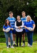 9 April 2025; Leinster Rugby, the Official Leinster Supporters Club (OLSC) and Neurodiversity Ireland today announced a charity partnership for the next 12 months. Neurodiversity Ireland is a charity, made up of mostly neurodivergent parents of neurodivergent children who originally came together to build a neuroaffirmative community in the village of Sandymount in Dublin. They are now looking to build that community nationwide. Neurodiversity Ireland was nominated by the OLSC and will work with the OLSC and Leinster Rugby across the coming months with a number of fundraising initiatives planned. In attendance at the launch in Leinster Rugby headquarters in UCD were Leinster Rugby players, Dan Sheehan and Josh van der Flier, Neurodiversity Ireland co-founder and director Dairine Cullen, centre, with OLSC committee members Bebhinn Dunne, left, and Mary Carroll. More information about the charity can be found at www.neurodiversityireland.com. Photo by Ramsey Cardy/Sportsfile