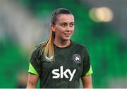 8 April 2025; Abbie Larkin of Republic of Ireland before the UEFA Women's Nations League B match between Republic of Ireland and Greece at Tallaght Stadium in Dublin. Photo by Stephen McCarthy/Sportsfile