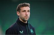 8 April 2025; Republic of Ireland performance analyst Jackson Huxley before the UEFA Women's Nations League B match between Republic of Ireland and Greece at Tallaght Stadium in Dublin. Photo by Stephen McCarthy/Sportsfile