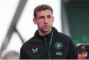 8 April 2025; Republic of Ireland performance analyst Jackson Huxley before the UEFA Women's Nations League B match between Republic of Ireland and Greece at Tallaght Stadium in Dublin. Photo by Stephen McCarthy/Sportsfile