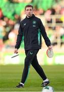 8 April 2025; Republic of Ireland performance analyst Jackson Huxley before the UEFA Women's Nations League B match between Republic of Ireland and Greece at Tallaght Stadium in Dublin. Photo by Stephen McCarthy/Sportsfile
