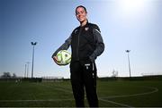 9 April 2025; Aoife Kelly of Wexford FC during an EA SPORTS LOI Academy media event at FAI Headquarters in Abbotstown, Dublin. Photo by Piaras Ó Mídheach/Sportsfile