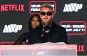 9 April 2025; Jake Paul during the kick-off press conference for Taylor v Serrano 3 at The Theater at Madison Square Garden in New York, USA. Photo by Tom Horak/Sportsfile
