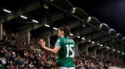 8 April 2025; Lucy Quinn of Republic of Ireland during the UEFA Women's Nations League B match between Republic of Ireland and Greece at Tallaght Stadium in Dublin. Photo by Stephen McCarthy/Sportsfile