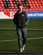 11 April 2025; Warren Davis of Drogheda United before the SSE Airtricity Men's Premier Division match between Derry City and Drogheda United at The Ryan McBride Brandywell Stadium in Derry. Photo by Stephen McCarthy/Sportsfile