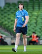11 April 2025; Diarmuid Mangan of Leinster walks the pitch before the Investec Champions Cup quarter-final match between Leinster and Glasgow Warriors at the Aviva Stadium in Dublin. Photo by Brendan Moran/Sportsfile