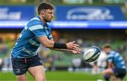 11 April 2025; Hugo Keenan of Leinster warms up before the Investec Champions Cup quarter-final match between Leinster and Glasgow Warriors at the Aviva Stadium in Dublin. Photo by Brendan Moran/Sportsfile