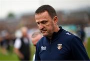 12 April 2025; Antrim manager Andy McEntee during the Ulster GAA Football Senior Championship quarter-final match between Antrim and Armagh at Corrigan Park in Belfast. Photo by Ramsey Cardy/Sportsfile