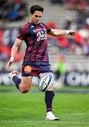 12 April 2025; Joey Carbery of Bordeaux Begles warms up before the Investec Champions Cup quarter-final match between Bordeaux Begles and Munster at Stade Chaban-Delmas in Bordeaux, France. Photo by Brendan Moran/Sportsfile