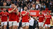 12 April 2025; Conor Murray of Munster and teammates after the Investec Champions Cup quarter-final match between Bordeaux Begles and Munster at Stade Chaban-Delmas in Bordeaux, France. Photo by Brendan Moran/Sportsfile