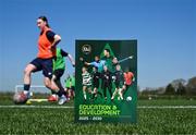 14 April 2025; The Football Association of Ireland have launched the Education and Development Strategy for 2025-30, a strategic plan for football and education to enhance Irish football across all levels. At the launch held at the FAI National Training Centre in Abbotstown, Dublin. Photo by Stephen McCarthy/Sportsfile