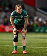 12 April 2025; Eve Higgins of Ireland during the Women's Six Nations Rugby Championship match between Ireland and England at Virgin Media Park in Cork. Photo by Matt Browne/Sportsfile