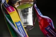 13 April 2025; A detailed view of the cup before the Very National Camogie League Division 1A final match between between Cork and Galway at FBD Semple Stadium in Thurles, Tipperary. Photo by Tom Beary/Sportsfile