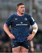 11 April 2025; Tadhg Furlong of Leinster during the Investec Champions Cup quarter-final match between Leinster and Glasgow Warriors at the Aviva Stadium in Dublin. Photo by Brendan Moran/Sportsfile