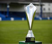 13 April 2025; A general view of the trophy before the FAI Oscar Traynor Inter-League Cup final match between Limerick District League and Wexford Football League at Jackman Park in Limerick. Photo by Michael P Ryan/Sportsfile