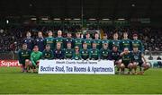 13 April 2025; The Meath squad before the Leinster GAA Football Senior Championship quarter-final match between Meath and Offaly at Pairc Tailteann in Navan, Meath. Photo by Thomas Flinkow/Sportsfile