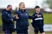 13 April 2025; Wexford manager Lizzy Kent before the Lidl Ladies National Football League Division 3 final match between Cavan and Wexford at Integral GAA Grounds in Drogheda, Louth. Photo by Shauna Clinton/Sportsfile