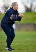 13 April 2025; Wexford manager Lizzy Kent before the Lidl Ladies National Football League Division 3 final match between Cavan and Wexford at Integral GAA Grounds in Drogheda, Louth. Photo by Shauna Clinton/Sportsfile