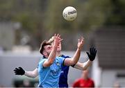 13 April 2025; Sean MacMahon of Dublin in action against Kevin Quinn of Wicklow during the Leinster GAA Football Senior Championship quarter-final match between Wicklow and Dublin at Echelon Park in Aughrim, Wicklow. Photo by Ray McManus/Sportsfile