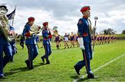 13 April 2025; A general view of the parade before the Lidl Ladies National Football League Division 3 final match between Cavan and Wexford at Integral GAA Grounds in Drogheda, Louth. Photo by Shauna Clinton/Sportsfile