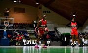 13 April 2025; Sam Haiby of Killester during the Domino's Women's Super League final match between Utility Trust St. Paul's and Killester at the National Basketball Arena in Tallaght, Dublin. Photo by Tyler Miller/Sportsfile