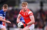 13 April 2025; Ciarán Byrne of Louth during the Leinster GAA Football Senior Championship quarter-final match between Louth and Laois at Cedral St Conleth's Park in Newbridge, KiIdare. Photo by Piaras Ó Mídheach/Sportsfile