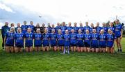 13 April 2025; The Cavan team, including captain Shauna Lynch, centre, lift the cup after their side's victory in the Lidl Ladies National Football League Division 3 final match between Cavan and Wexford at Integral GAA Grounds in Drogheda, Louth. Photo by Shauna Clinton/Sportsfile