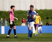 13 April 2025; Vincent Ryan of Limerick District League reacts to a missed opportunity on goal during the FAI Oscar Traynor Inter-League Cup final match between Limerick District League and Wexford Football League at Jackman Park in Limerick. Photo by Michael P Ryan/Sportsfile