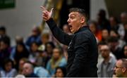 13 April 2025; Utility Trust St. Paul's head coach James Fleming during the Domino's Women's Super League final match between Utility Trust St. Paul's and Killester at the National Basketball Arena in Tallaght, Dublin. Photo by Tyler Miller/Sportsfile