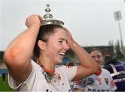 13 April 2025; Saoirse McCarthy of Cork celebrates her side’s victory in the Very National Camogie League Division 1A final match between between Cork and Galway at FBD Semple Stadium in Thurles, Tipperary. Photo by Tom Beary/Sportsfile