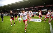 13 April 2025; Darren McCurry of Tyrone before the Ulster GAA Football Senior Championship quarter-final match between Tyrone and Cavan at O'Neills Healy Park in Omagh, Tyrone. Photo by Ramsey Cardy/Sportsfile