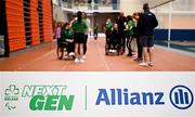 13 April 2025; Paralympics Ireland hosted their first Allianz NextGen event of 2025 at the University of Limerick Sport Arena. The event was open to young athletes over the age of 14 to try out Para sports such as triathlon, cycling, canoeing, archery and mountain climbing. Photo by Seb Daly/Sportsfile
