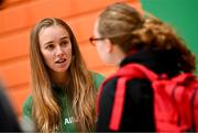13 April 2025; Paralympics Ireland hosted their first Allianz NextGen event of 2025 at the University of Limerick Sport Arena. The event was open to young athletes over the age of 14 to try out Para sports such as triathlon, cycling, canoeing, archery and mountain climbing. Pictured is Alice Wainwright, Paralympics Ireland. Photo by Seb Daly/Sportsfile