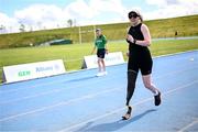 13 April 2025; Paralympics Ireland hosted their first Allianz NextGen event of 2025 at the University of Limerick Sport Arena. The event was open to young athletes over the age of 14 to try out Para sports such as triathlon, cycling, canoeing, archery and mountain climbing. Pictured is participant Rosie Tennyson from Newry, Down. Photo by Seb Daly/Sportsfile