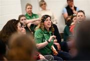 13 April 2025; Paralympics Ireland hosted their first Allianz NextGen event of 2025 at the University of Limerick Sport Arena. The event was open to young athletes over the age of 14 to try out Para sports such as triathlon, cycling, canoeing, archery and mountain climbing. Pictured is Paralympics Ireland Para Network Manager Cliona Horan. Photo by Seb Daly/Sportsfile