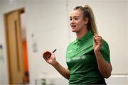 13 April 2025; Paralympics Ireland hosted their first Allianz NextGen event of 2025 at the University of Limerick Sport Arena. The event was open to young athletes over the age of 14 to try out Para sports such as triathlon, cycling, canoeing, archery and mountain climbing. Pictured is Paralympics Ireland communications executive Fiona Scally. Photo by Seb Daly/Sportsfile