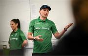 13 April 2025; Paralympics Ireland hosted their first Allianz NextGen event of 2025 at the University of Limerick Sport Arena. The event was open to young athletes over the age of 14 to try out Para sports such as triathlon, cycling, canoeing, archery and mountain climbing. Pictured is High-Performance Para-cycling Development coach Marcin Mizgajski. Photo by Seb Daly/Sportsfile