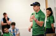 13 April 2025; Paralympics Ireland hosted their first Allianz NextGen event of 2025 at the University of Limerick Sport Arena. The event was open to young athletes over the age of 14 to try out Para sports such as triathlon, cycling, canoeing, archery and mountain climbing. Pictured is High-Performance Para-cycling Development coach Marcin Mizgajski. Photo by Seb Daly/Sportsfile