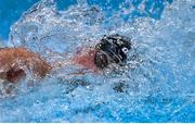 13 April 2025; Shane Ryan of NCD NAC competes in the 50m freestyle semi final during day two of the Irish Open Swimming Championships at the National Aquatic Centre on the Sport Ireland Campus in Dublin. Photo by David Fitzgerald/Sportsfile