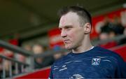 13 April 2025; Gearoid McKiernan of Cavan after the Ulster GAA Football Senior Championship quarter-final match between Tyrone and Cavan at O'Neills Healy Park in Omagh, Tyrone. Photo by Ramsey Cardy/Sportsfile