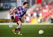 11 April 2025; Darragh Markey of Drogheda United during the SSE Airtricity Men's Premier Division match between Derry City and Drogheda United at The Ryan McBride Brandywell Stadium in Derry. Photo by Stephen McCarthy/Sportsfile