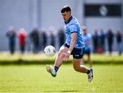 13 April 2025; Lorcan O'Dell of Dublin during the Leinster GAA Football Senior Championship quarter-final match between Wicklow and Dublin at Echelon Park in Aughrim, Wicklow. Photo by Ray McManus/Sportsfile