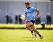 13 April 2025; Theo Clancy of Dublin during the Leinster GAA Football Senior Championship quarter-final match between Wicklow and Dublin at Echelon Park in Aughrim, Wicklow. Photo by Ray McManus/Sportsfile