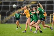 13 April 2025; Aine Tubridy of Antrim in action against Fermanagh during the Lidl Ladies National Football League Division 4 final match between Antrim and Fermanagh at St Tiernach's Park in Clones, Monaghan. Photo by Matt Browne/Sportsfile
