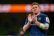 11 April 2025; Tadhg Furlong of Leinster during the Investec Champions Cup quarter-final match between Leinster and Glasgow Warriors at the Aviva Stadium in Dublin. Photo by Ramsey Cardy/Sportsfile