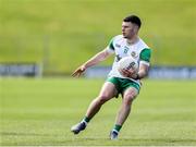 13 April 2025; Cathal Flynn of Offaly during the Leinster GAA Football Senior Championship quarter-final match between Meath and Offaly at Pairc Tailteann in Navan, Meath. Photo by Thomas Flinkow/Sportsfile