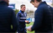 13 April 2025; Laois manager Justin McNulty before the Leinster GAA Football Senior Championship quarter-final match between Louth and Laois at Cedral St Conleth's Park in Newbridge, KiIdare. Photo by Piaras Ó Mídheach/Sportsfile