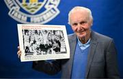 14 April 2025; 1975 FAI Senior Cup winner Jack Dempsey during a media conference at Home Farm Football Club in Whitehall, Dublin, to recognise 50 years since Home Farm, a team of young amateur players at the time, upset all the odds by beating Shelbourne 1-0 in the FAI Senior Cup Final at Dalymount Park, on 27th April 1975. Home Farm are organizing a celebratory dinner in the Bonnington Hotel on 26th April. Photo by Stephen McCarthy/Sportsfile